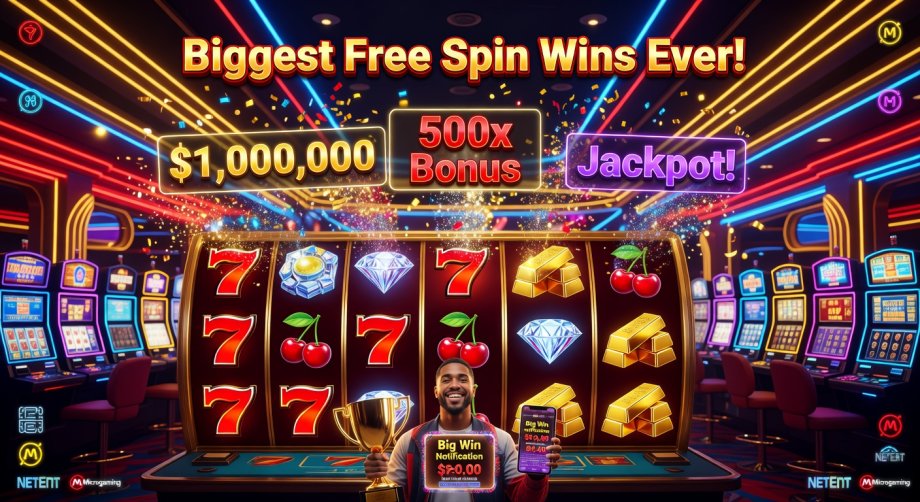 biggest wins from free spins